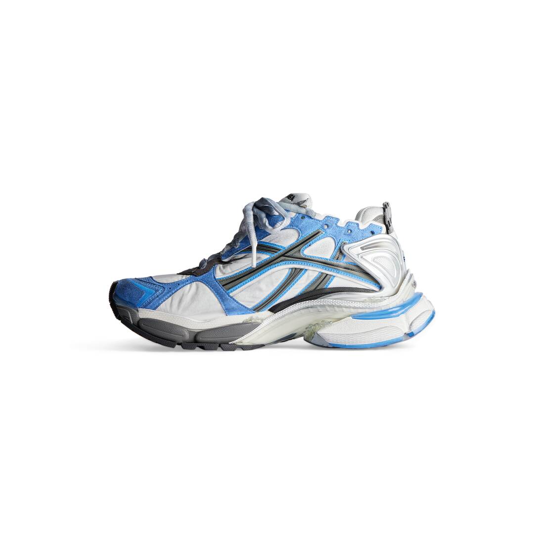 Men’s Runner Sneaker in Blue/white/grey - Image 4
